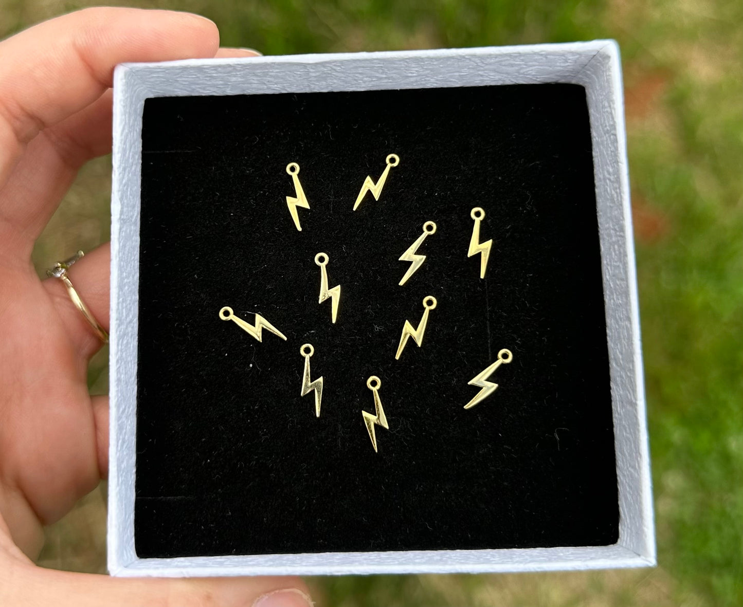 Mini Gold Lightening Bolt